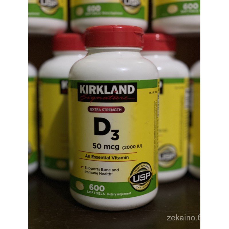 KIRKLAND D3 50 mcg (2000iu) 600softgels 100 AUTHENTIC! Shopee