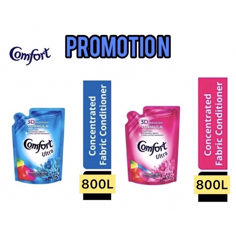Comfort Concentrate Fabric Softener Refill Pack 800 Litre (Expired 2022