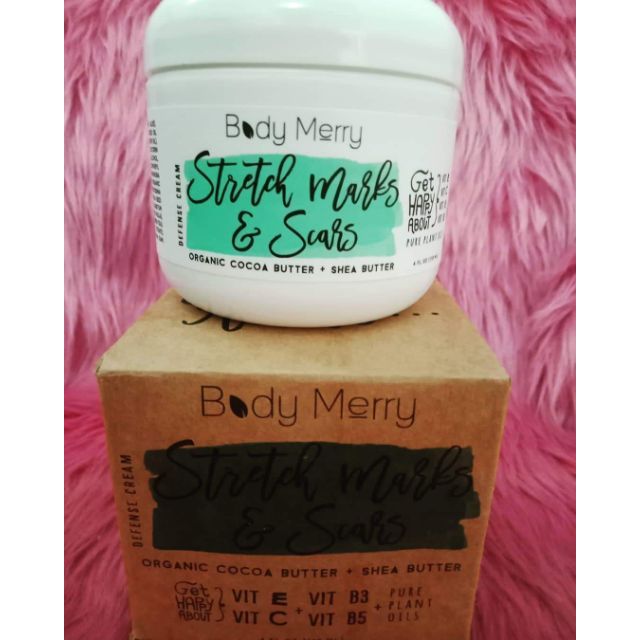 Body merry stretch marks store & scars defense cream