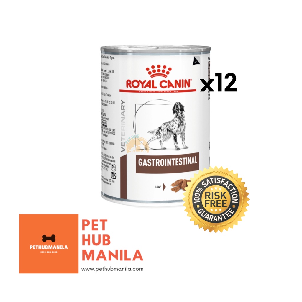 Royal Canin Gastrointestinal Wet Dog Food 400g (x12 Cans) Shopee