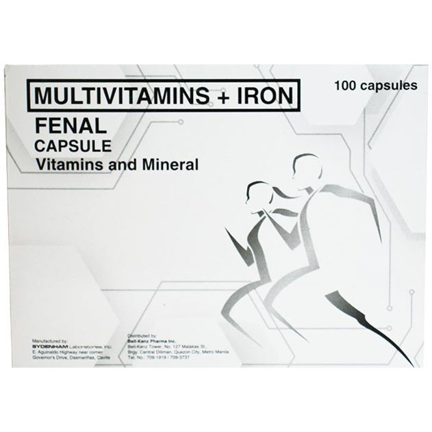 FENAL CAP X100 (Multivitamins + Iron capsules) Shopee Philippines