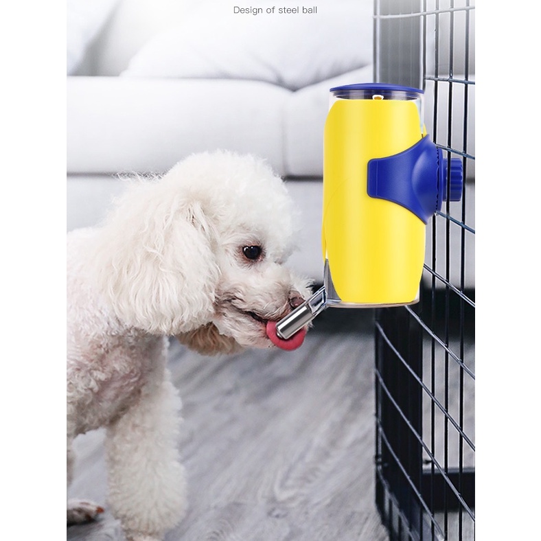 Dog Hanging Drinking Bottle Cage Water Bottle Dispenser(500ml) Shopee