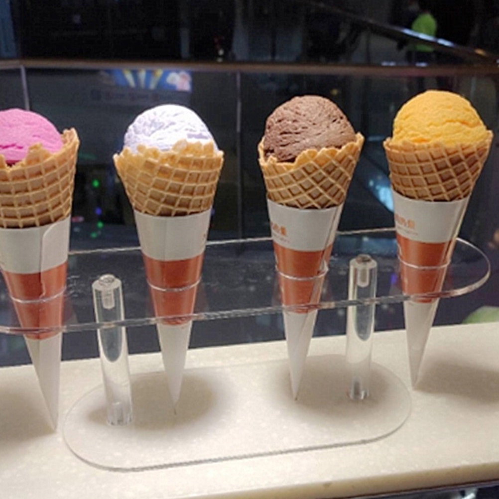 Ice Cream Stand Transparent Desktop Cone Holders Charcuterie Tray ...