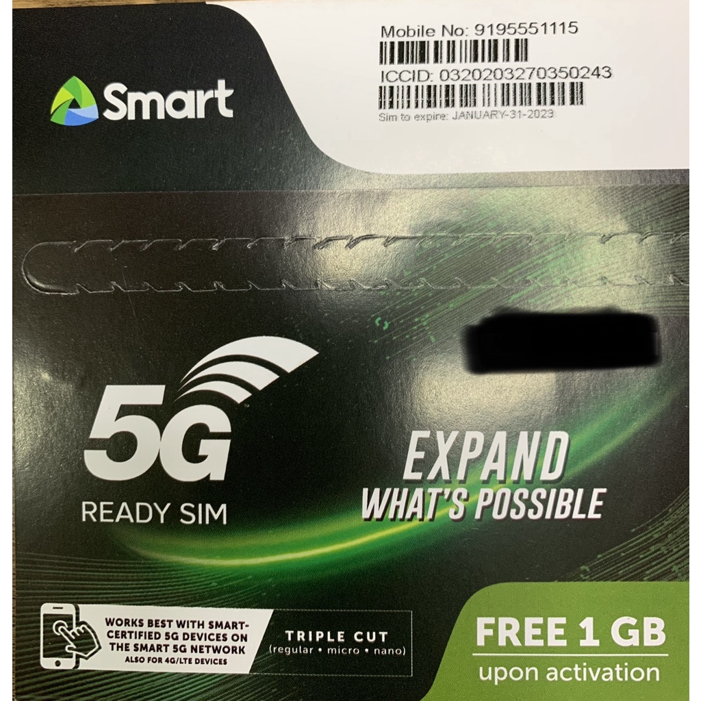 SMART 5G Prepaid Vanity SIM 0919 555111 5 | Shopee Philippines