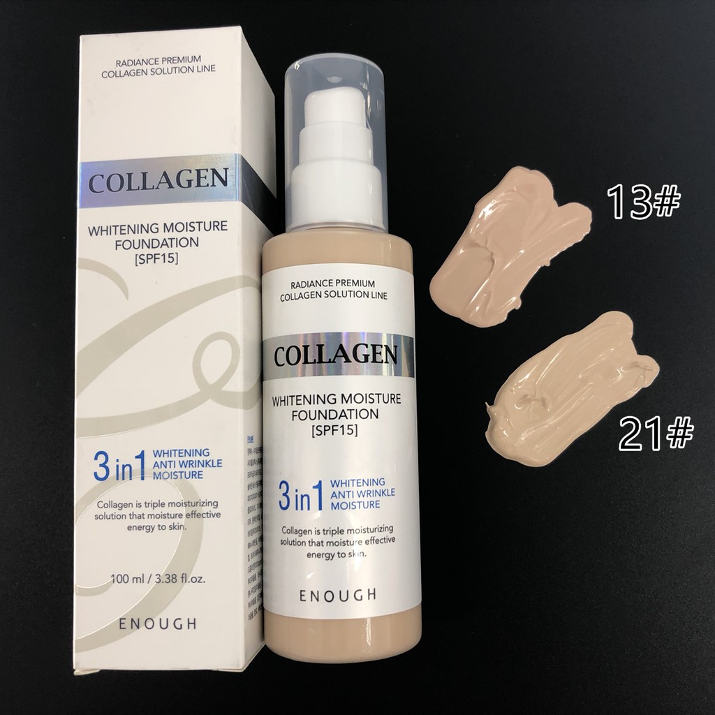 Collagen Whitening Moisture Foundation 3in1 Whitening, Anti Wrinkle ...