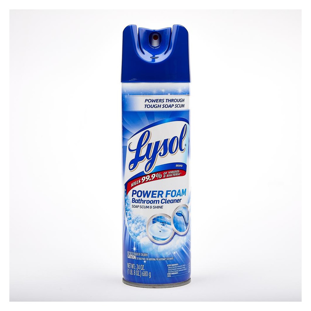 Authentic Lysol Power Foam Bathroom Aerosol Remover Foaming Bathroom Cleaner 24oz680g Shopee 8297