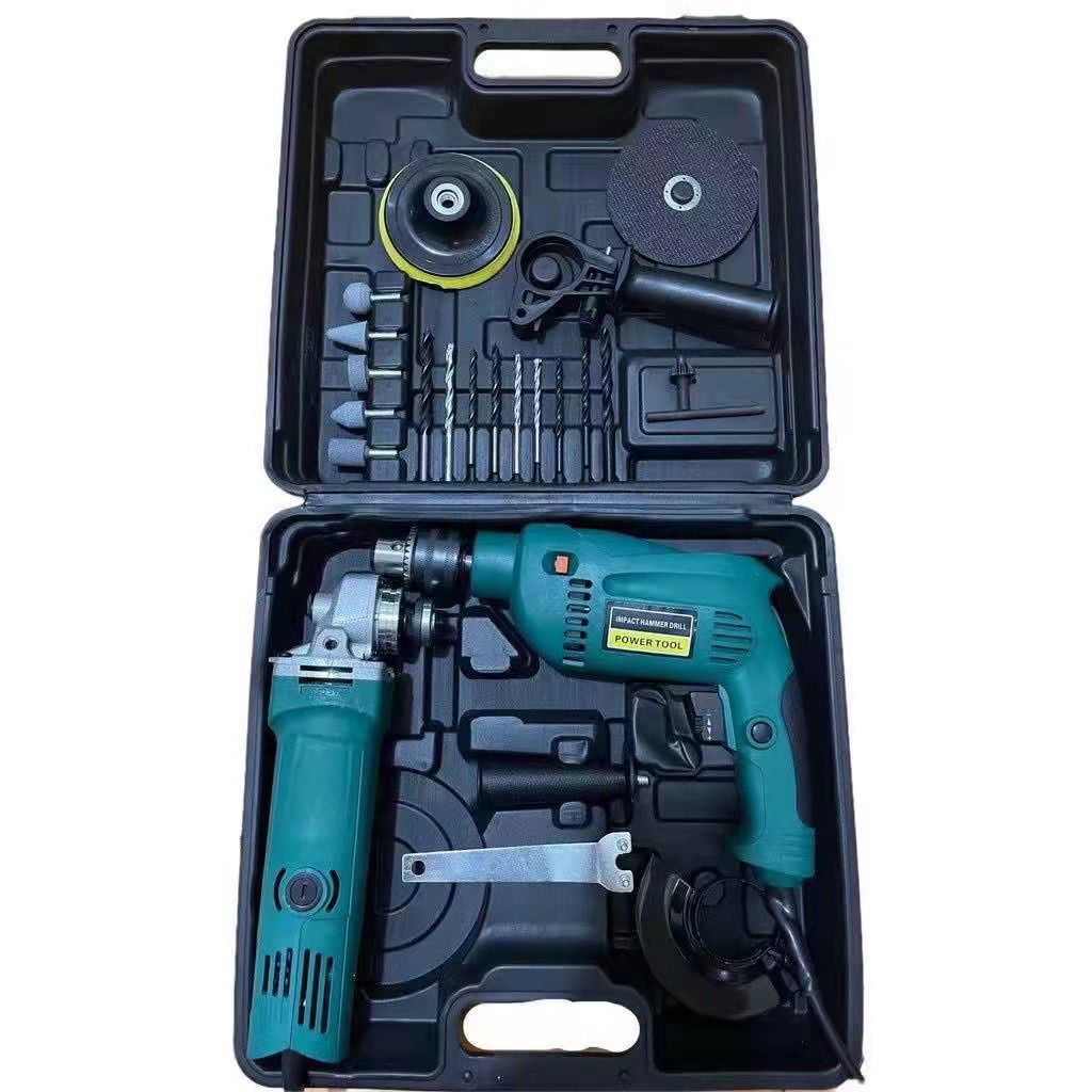 2N1 Grinder Drill Tools Set Big Black Box | Shopee Philippines