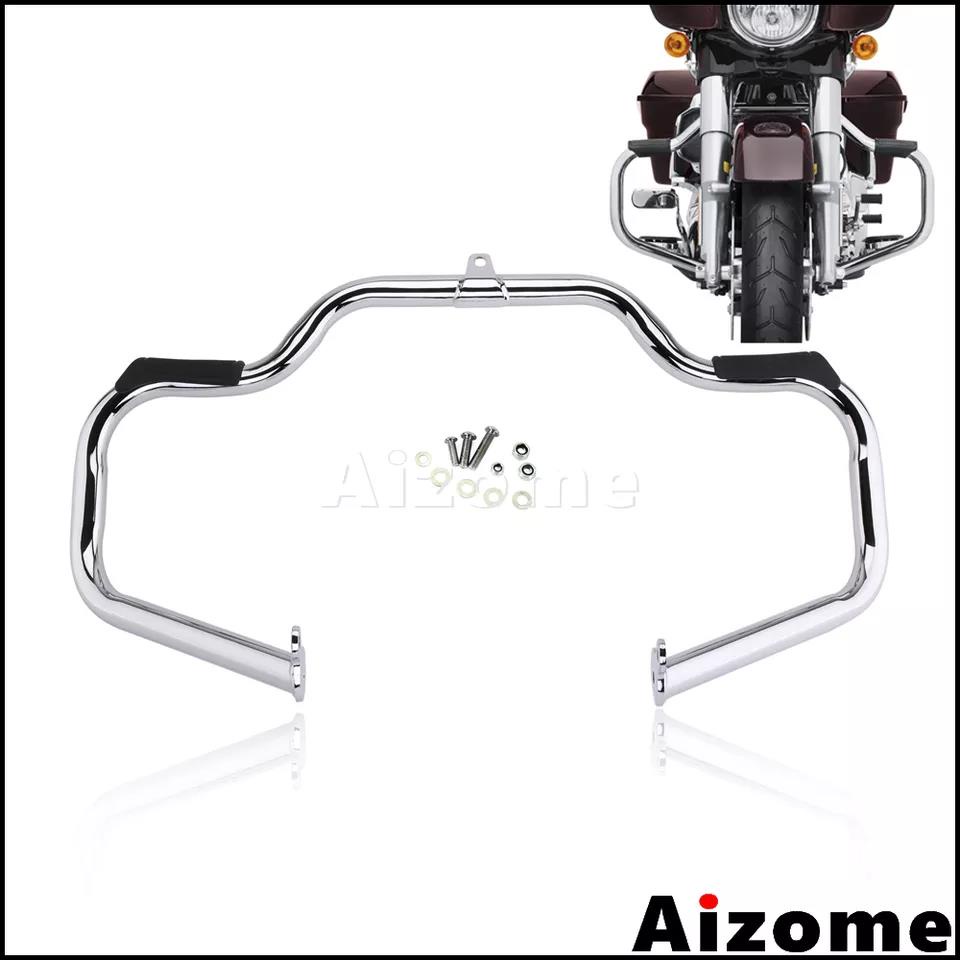 Motorcycle Chrome Engine Guard Crash Bar For Harley Road King FLHR