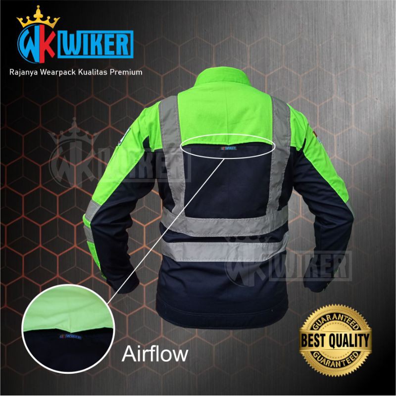 HIJAU Navy Green Safety Wearpack - Green Semi Jacket - Navy Project ...