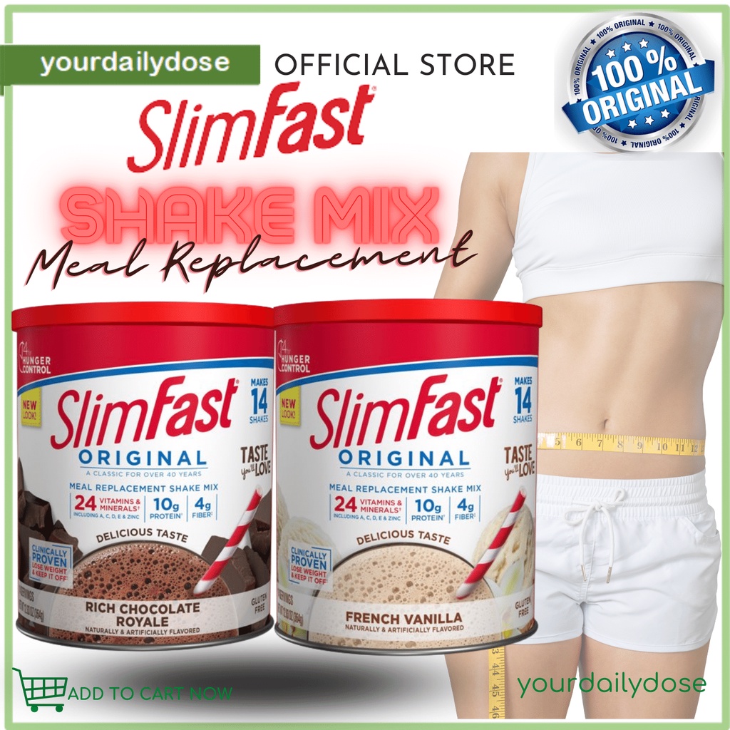 SlimFast Original Meal Replacement Shake Powder French Vanilla & Rich