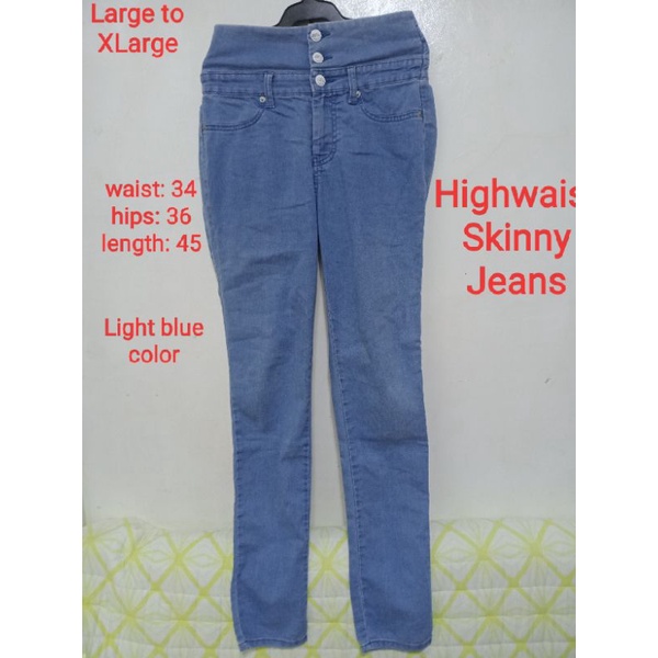 Women's High waist Pants Skinny Jeans 7Color