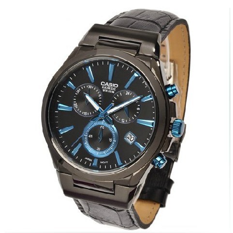 Casio BEM 508BL 1AVDF Analog Leather Strap Watch For Men