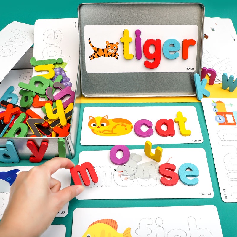 Soigne Kids Magnetic Letter Pairing. Magnetic Letters. Spelling Word 