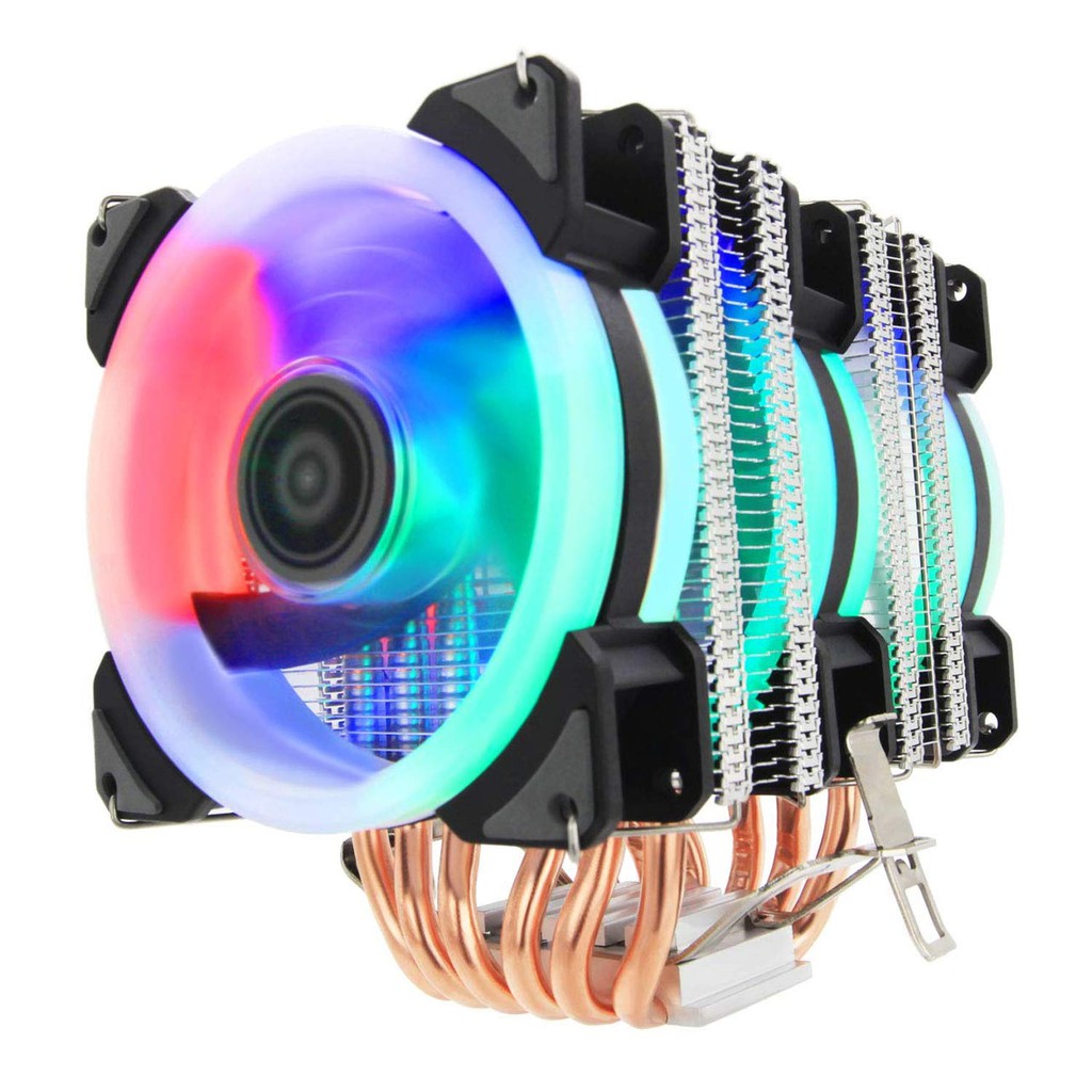 Alseye AS-GH906-3 DR90 90mm CPU Fan with 6 Heatpipes Air Cooler with 4 ...