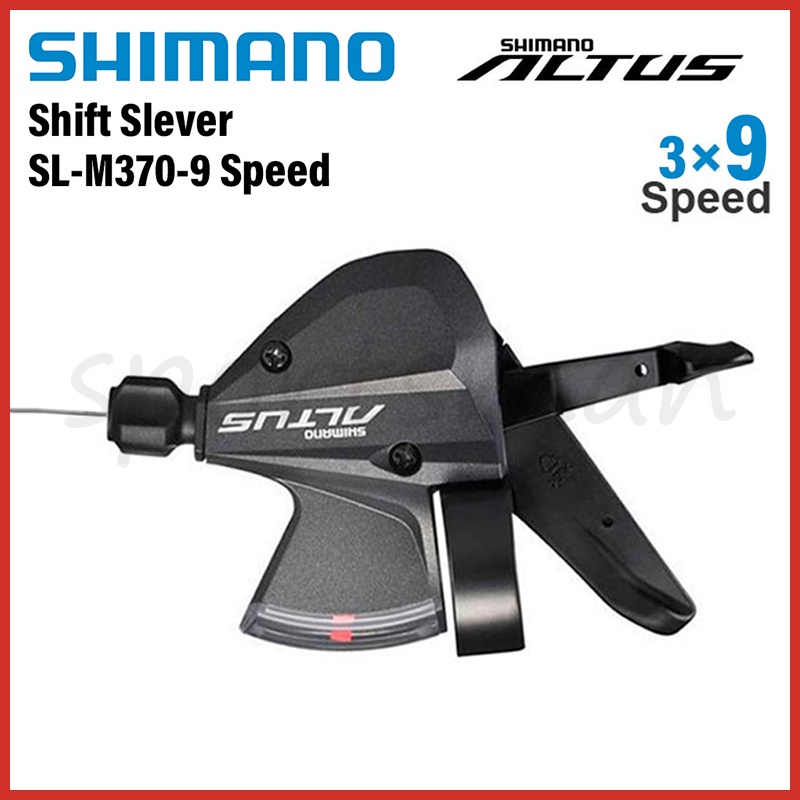 Shimano Altus SL-M370 Shifter Trigger Set 3x9 27-Speed For MTB Bike, Black