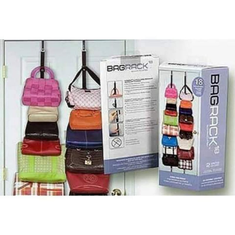 ADJUSTABLE BAG RACK ORGANIZER available | Shopee Philippines
