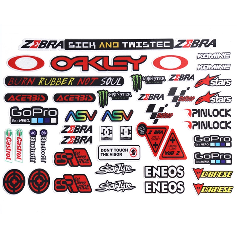 Zebra Motorcycle Helmet Stickers General | Shopee Philippines