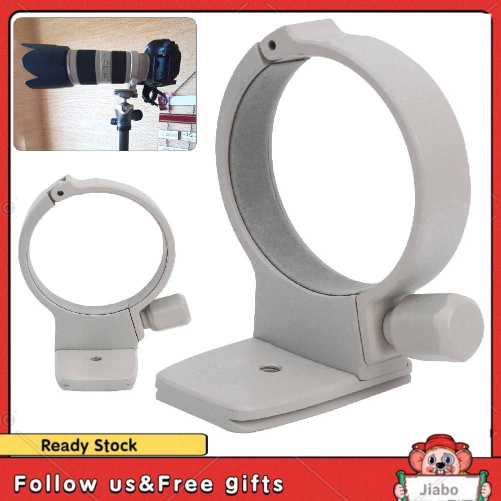 Tripod Mount Ring With 1/4 Screw Hole And ET-73 Front Lens Hood Protective Cover For Canon EF 100mm F/2.8L Macro Is USM Lens, All Metal Lens Collar Bracket Can Replace Lens Support