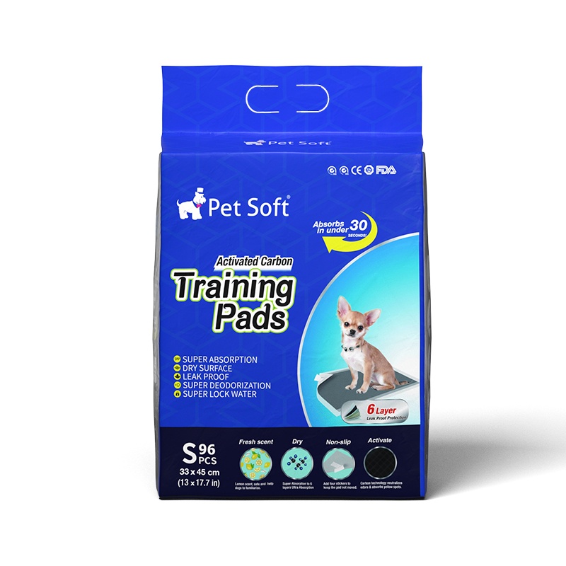 Pet Soft Carbon Pee Pads Disposable Pet Training Pads Dog Urine Potty Pads with TAPE