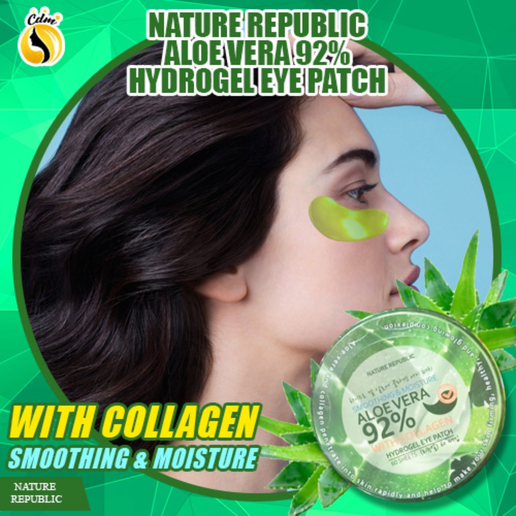 Nature Republic Aloe Vera Eye Patch 92 with Collagen Hydrogel Eye