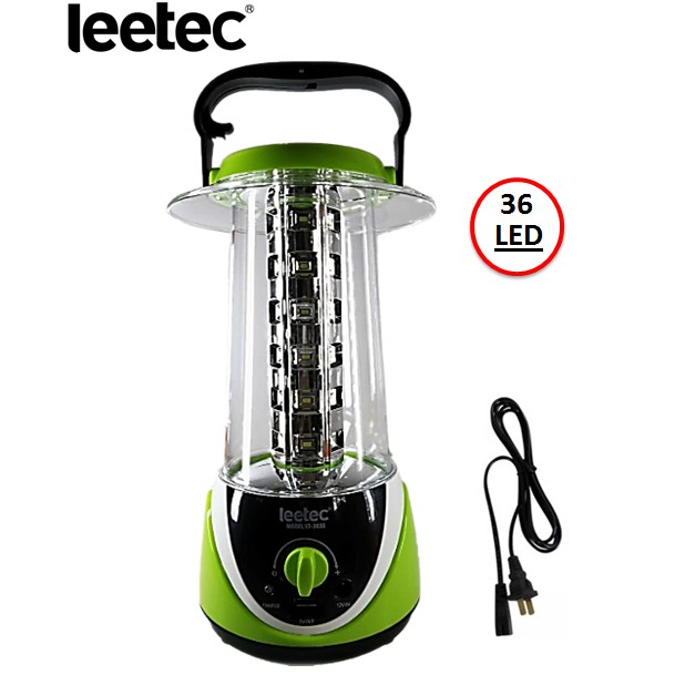 LEETEC LT-363S Rechargeable LED Light Lantern with Built-in Solar ...