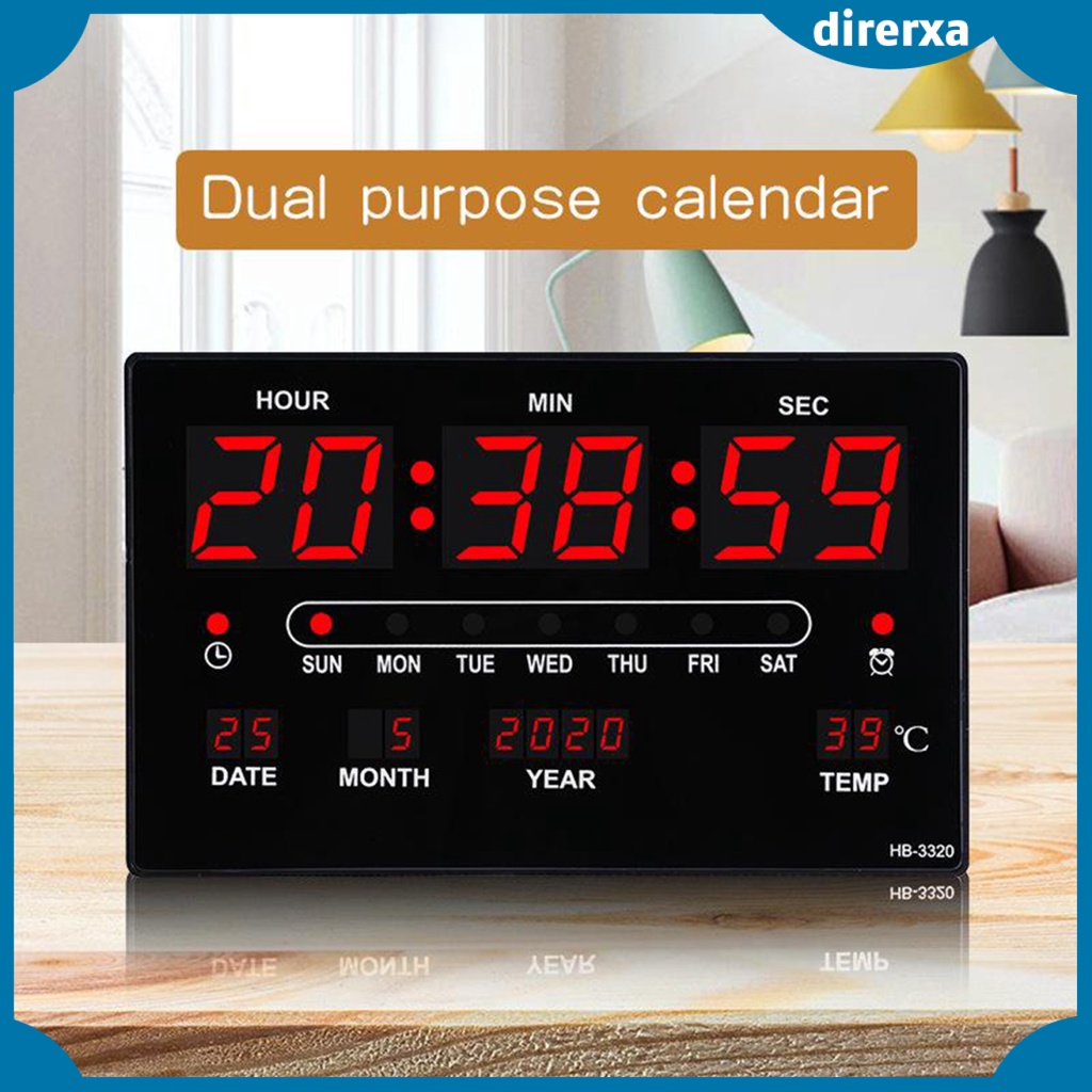 Digital Clock, Large LED Digital Wall Clock, 12/ Digital Alarm Clock