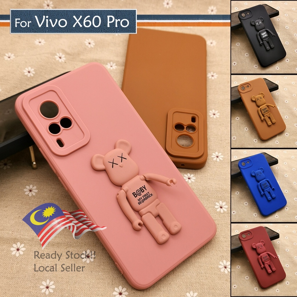 Vivo X60 Pro Plain Back Silicone Soft TPU Case Cover Casing Phone DIY ...