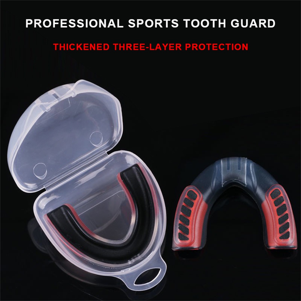 Boxing Taekwondo Sanda Mouth Guard Basketball Sports Tooth Braces Soft ...