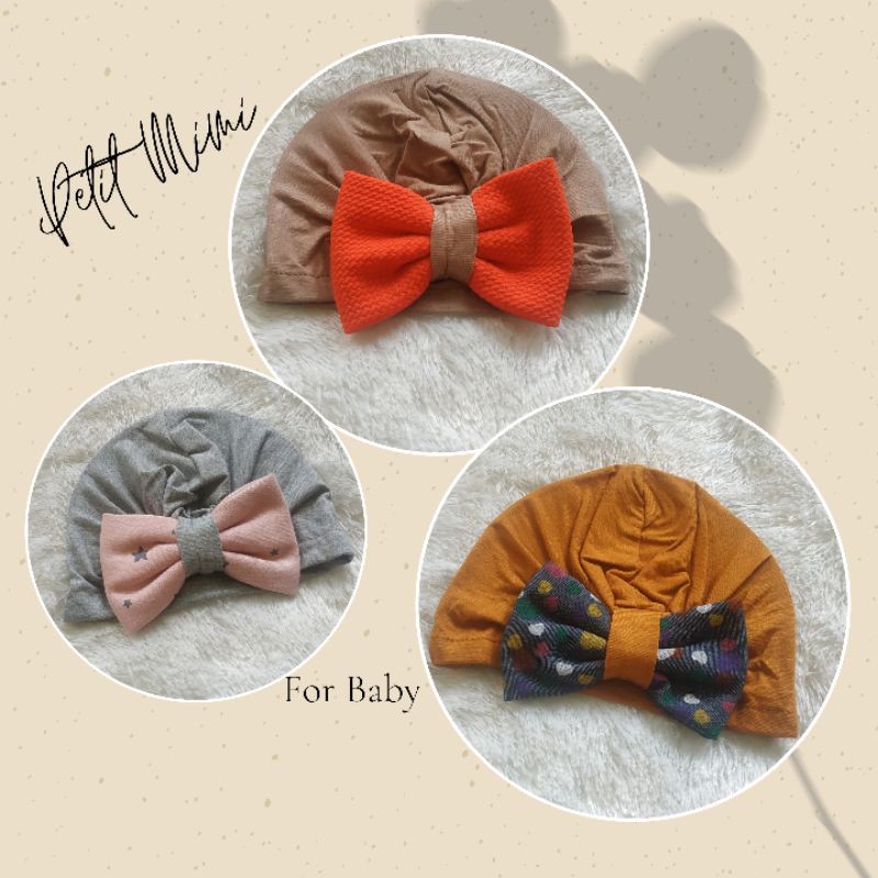 Children's Turban With Ribbon Pattern Matt Jersey Petit Mimi | Shopee ...