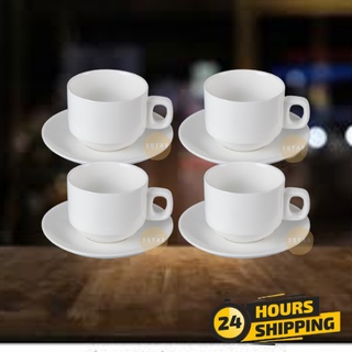 1pc 240ml Ceramic Cupset With Biscuit Shaped Saucer, Coffee Mug Set With  Unique & Exquisite Design For Tea Time, High-end & Cute