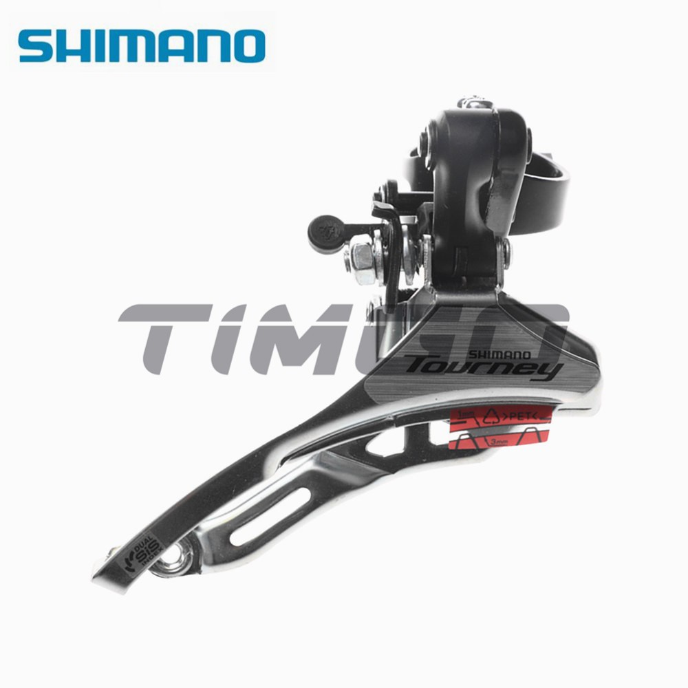 Shimano FD-TY601 Tourney Mécanisme Avant, Triple, Top Swing, Double Traction, 63-66, pour 48T, Noir