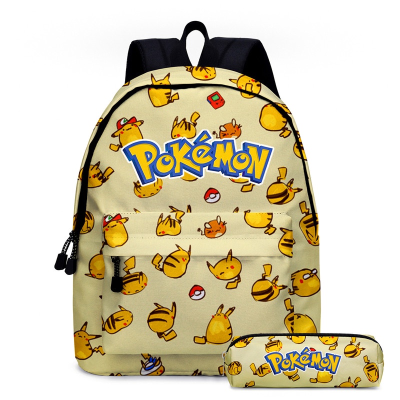 Pikachu Bag Pokemon Go Backpack Pikachu Anime Figures Kids Bags Big ...