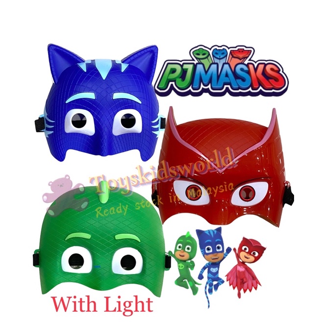 PJ Masks with Light Action Figures Toys Cosplay Owlette Catboy Gekko ...