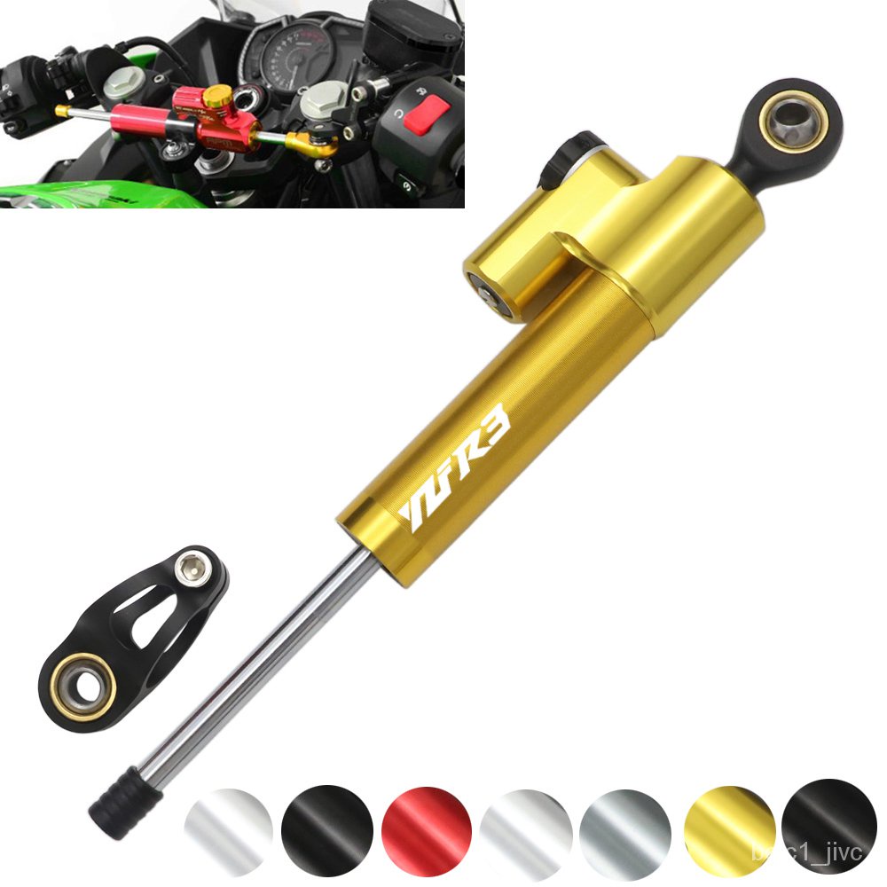JKYZF R3 R6 CNC Steering Damper Stabilizer Linear Reversed Safety Control For NINJA 400