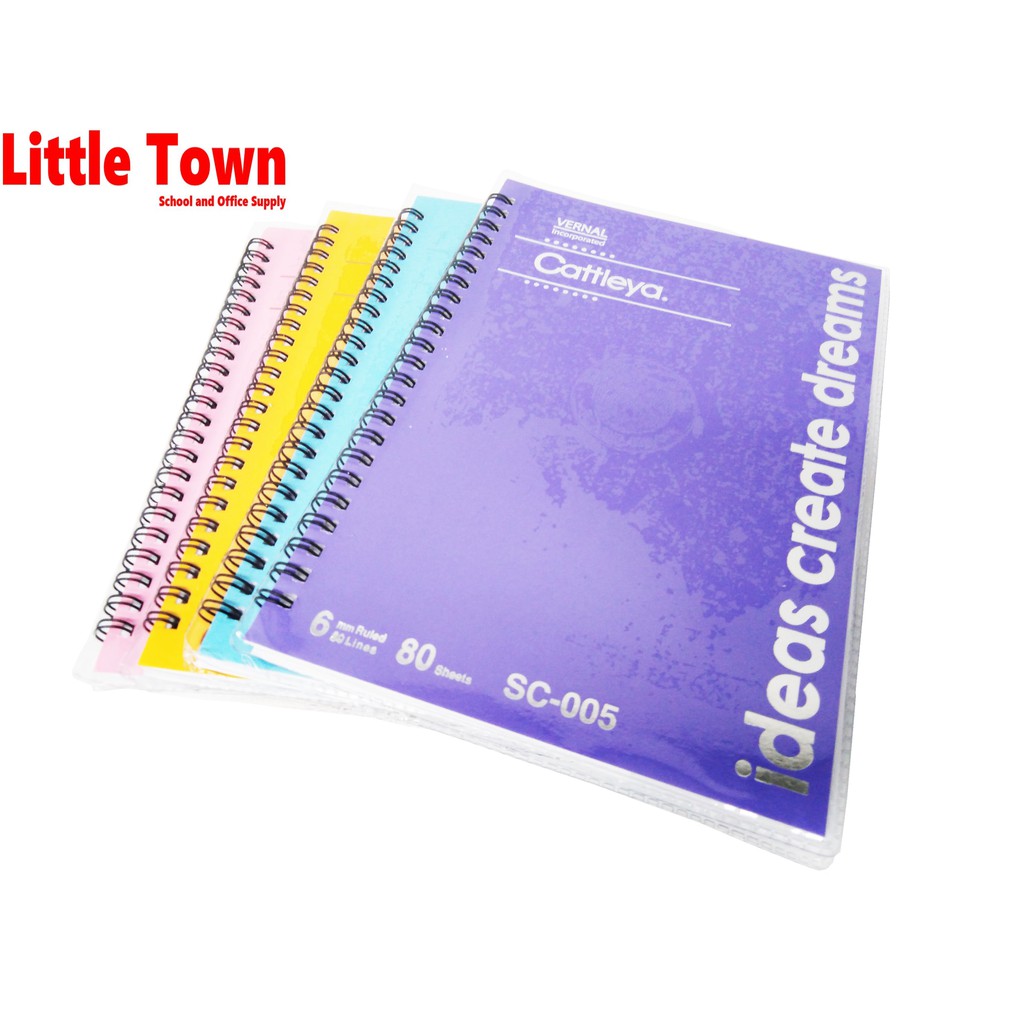 Cattleya Wire-O Notebook 80 Sheets (6 X 8 ½