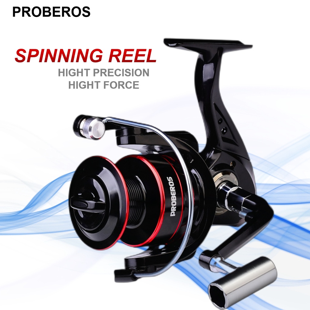 PRBEROS Spinning Fishing Reel Gear Ratio: 5.2:1 All Metal Fishing