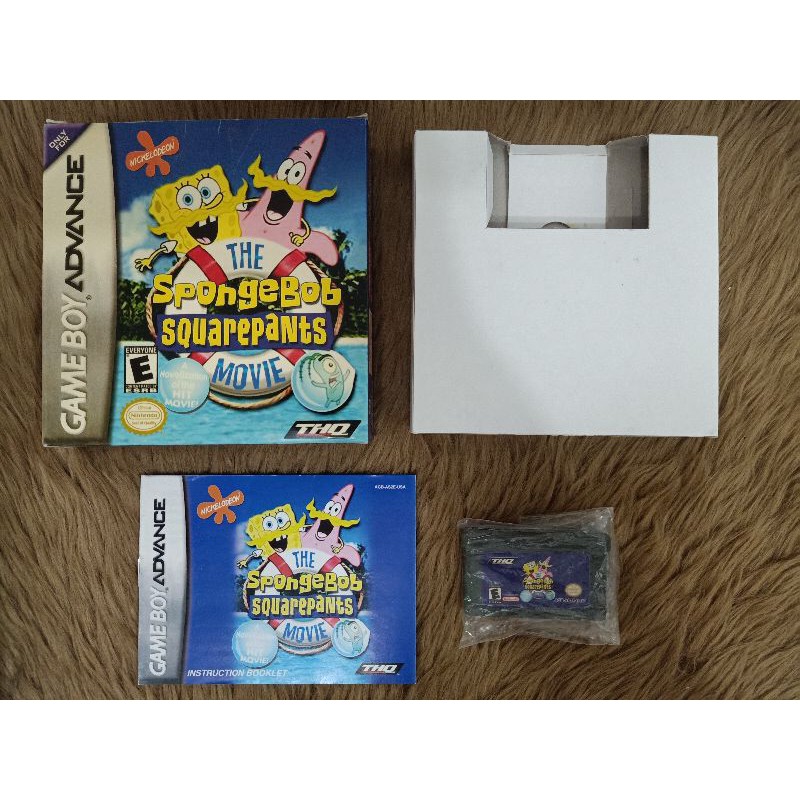 Gameboy Advance GBA SpongeBob Squarepants The Movie