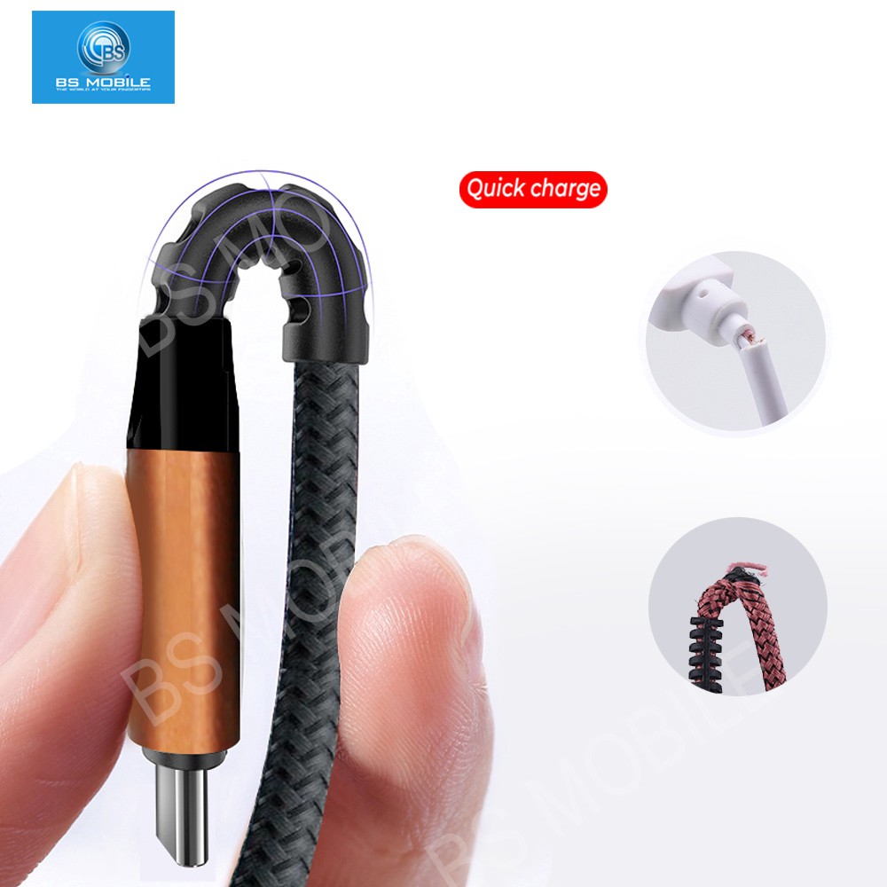 BS Durable Cable 2.0 Data Transfer USB Charger Resistance for Type-C ...