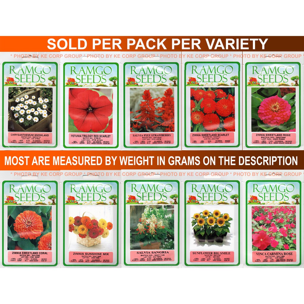 Ramgo Flower Seeds Sold Per Pack
