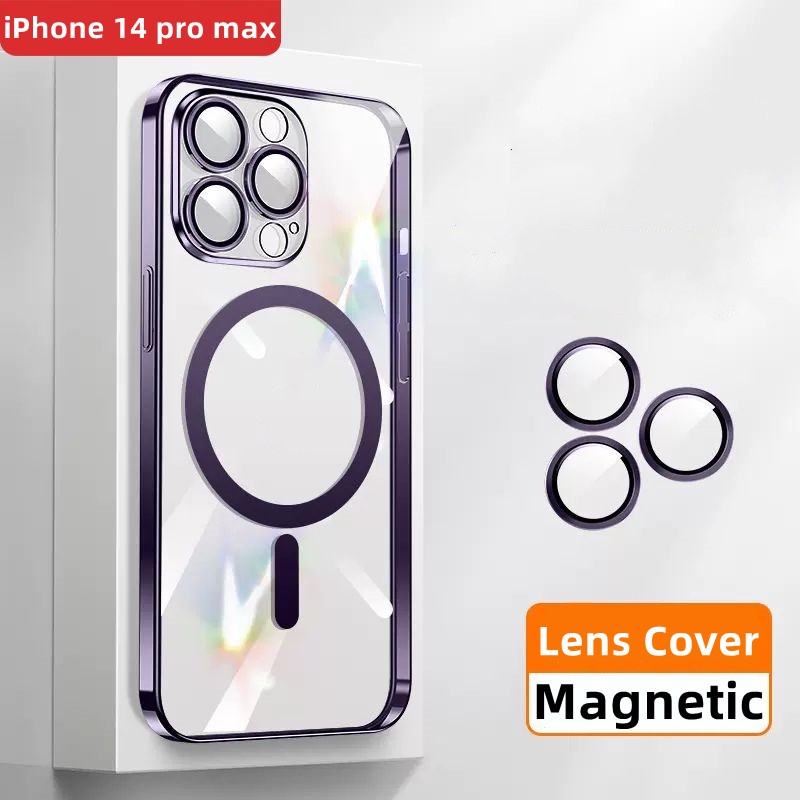 New Clear Magnetic Phone Case For iPhone 14 Pro Max 14 Plus 11 Pro MAX