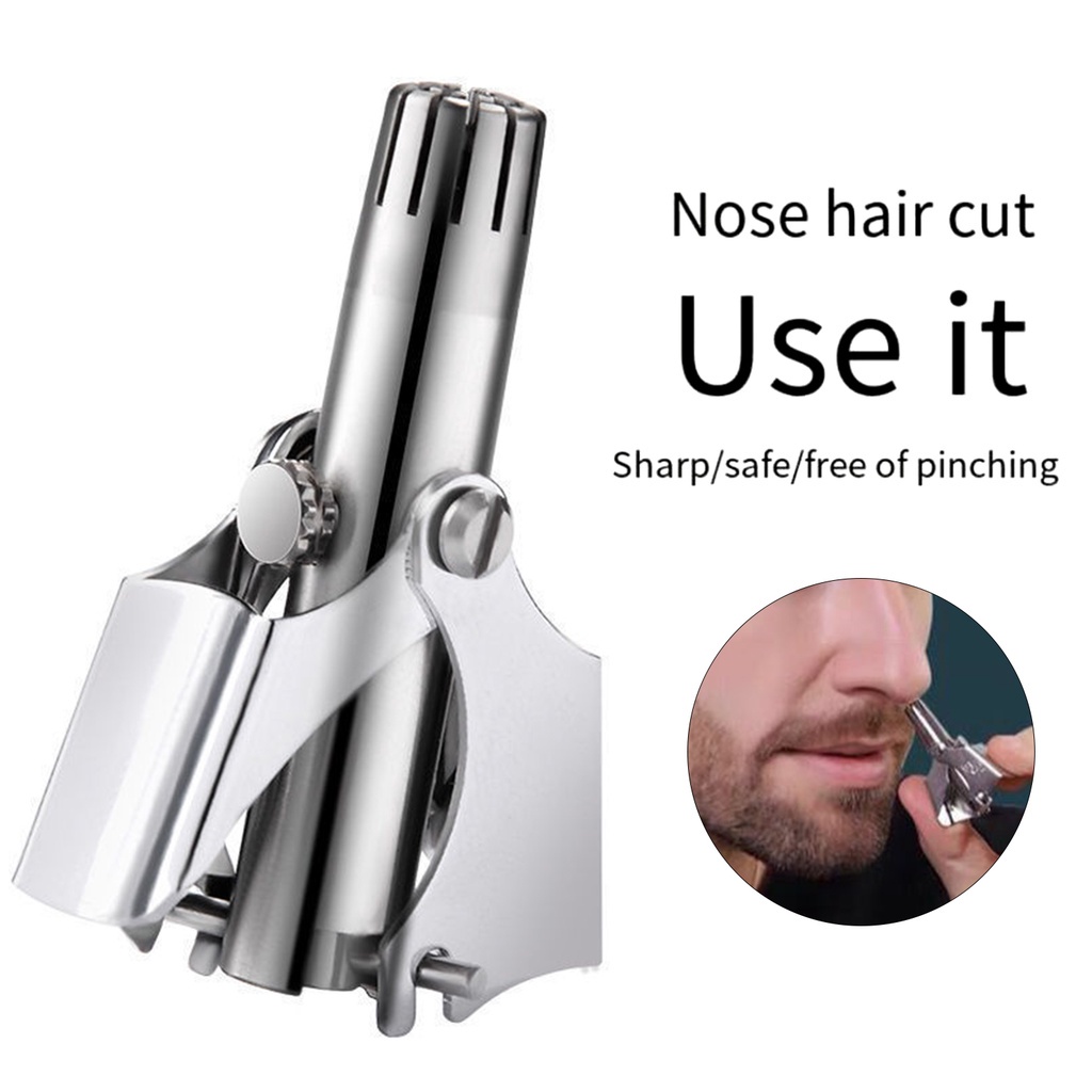 Stainless steel 2024 nose hair trimmer