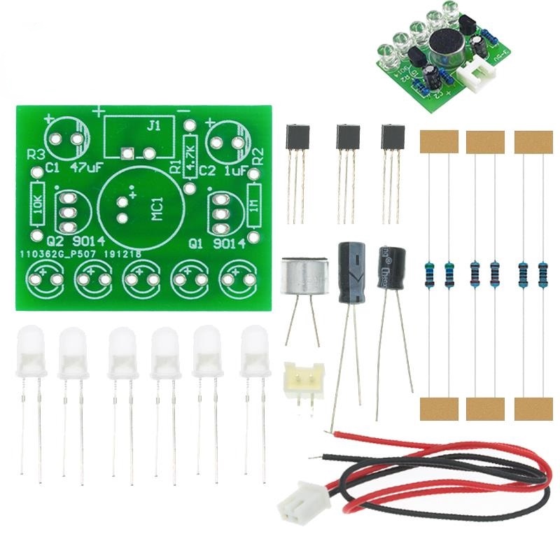 3V-5.5V Voice Activated Control Lamp LED Melody Light Module DIY ...