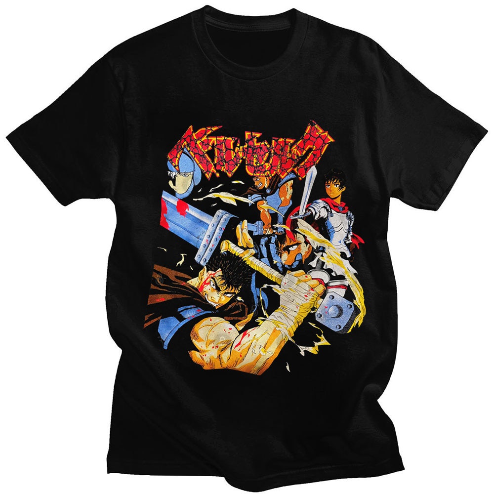 Berserk Guts T Shirt Men Manga Swordsman Gatsu Sacrifice Zodd T-shirt ...