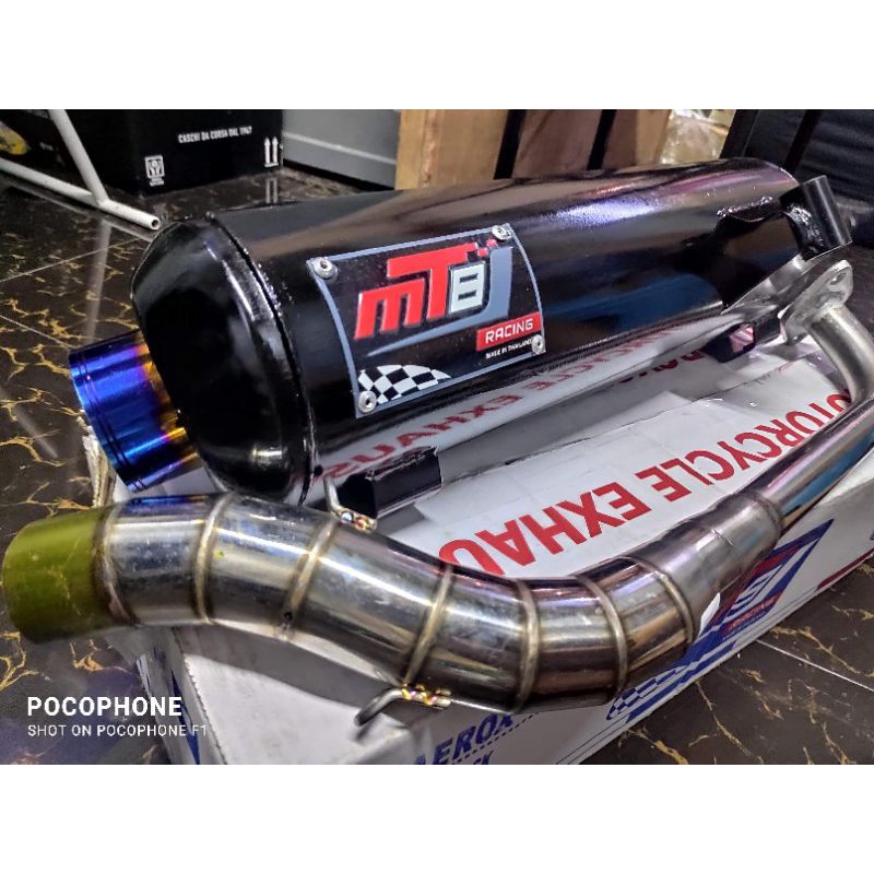 MT8 Pipe Titanium Tip Beat, Nmax, Aerox, Click, Mio I 125, Sporty ...