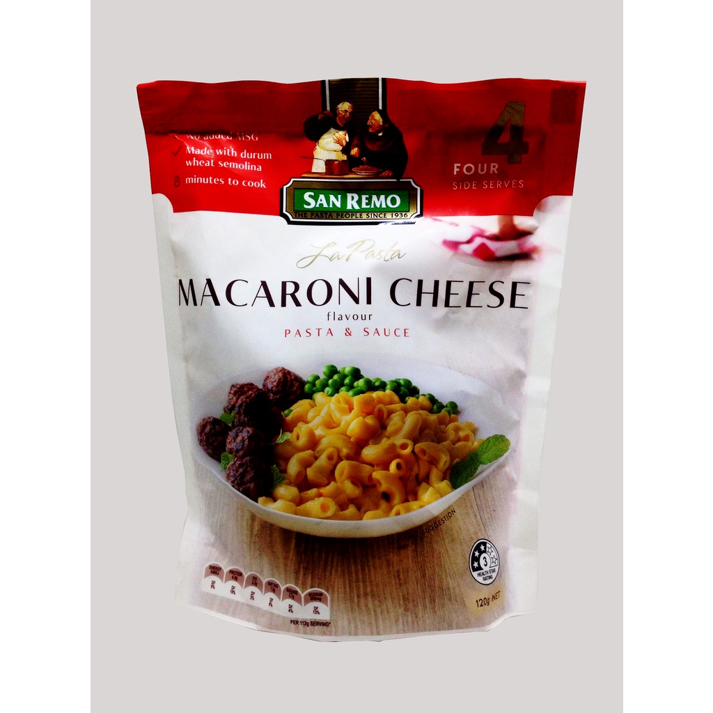 San Remo La Pasta Macaroni Cheese Flavour Pasta & Sauce 120g {Australia} Shopee Philippines