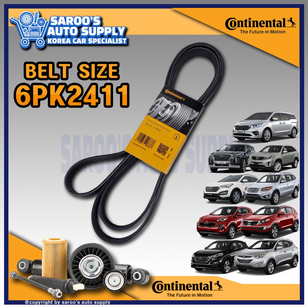 R] Drive Belt Fan Belt For Tucson Sportage Santa Fe Grand