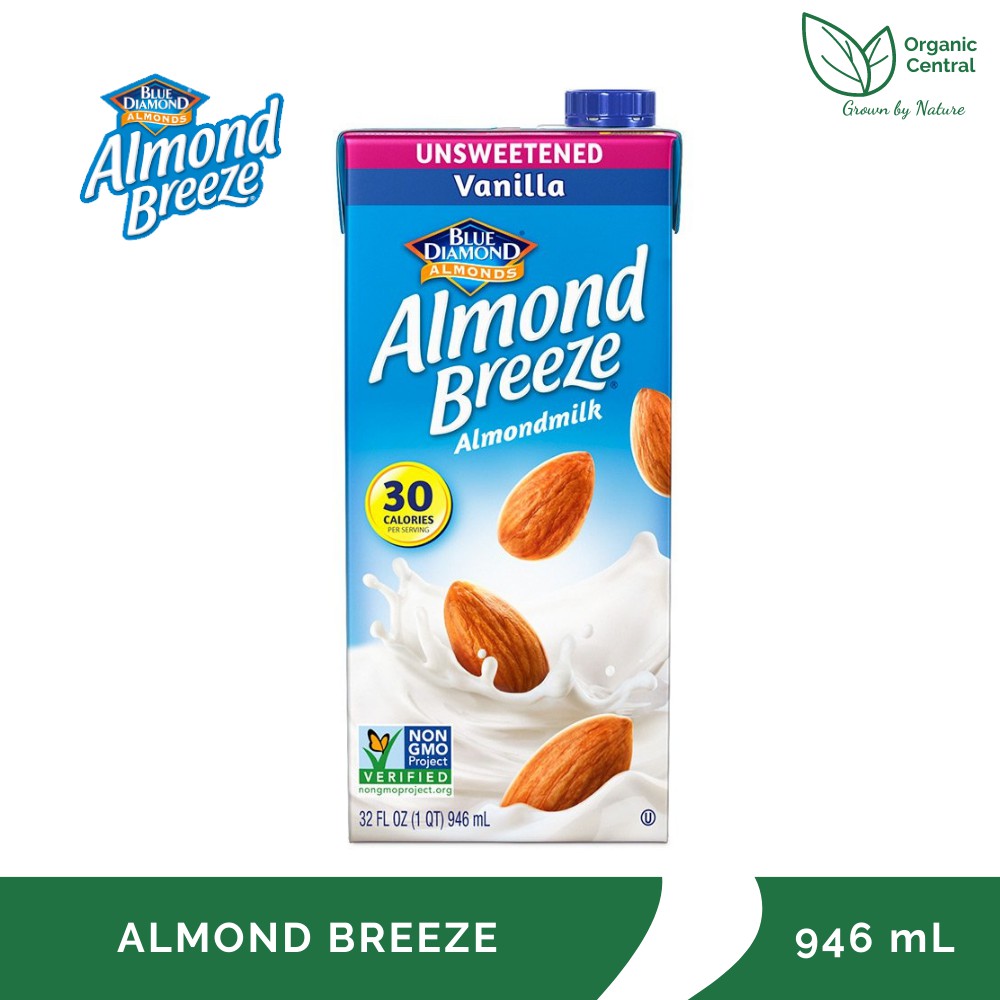 Blue Diamond Almond Breeze Unsweetened Vanilla Almond Milk 946mL