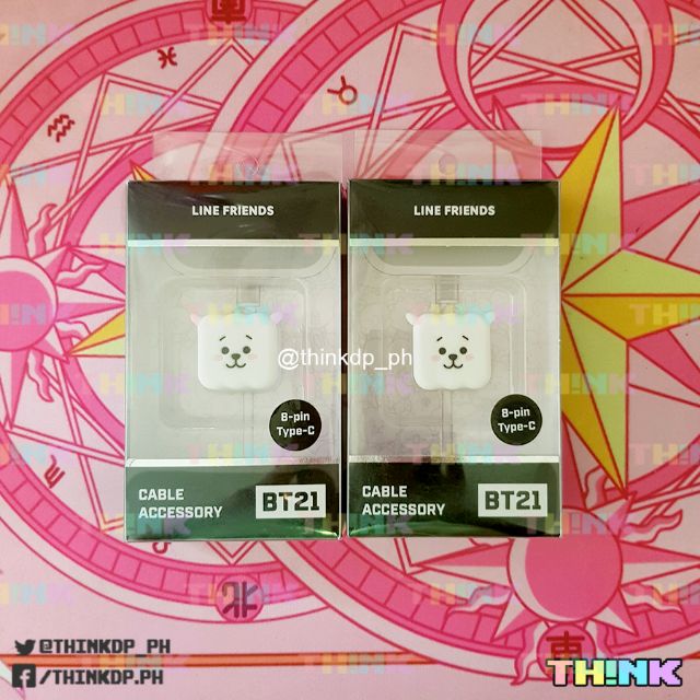 OnHand Official BT21 RJ Cubies Cable Protector (bts rm jin suga jhope