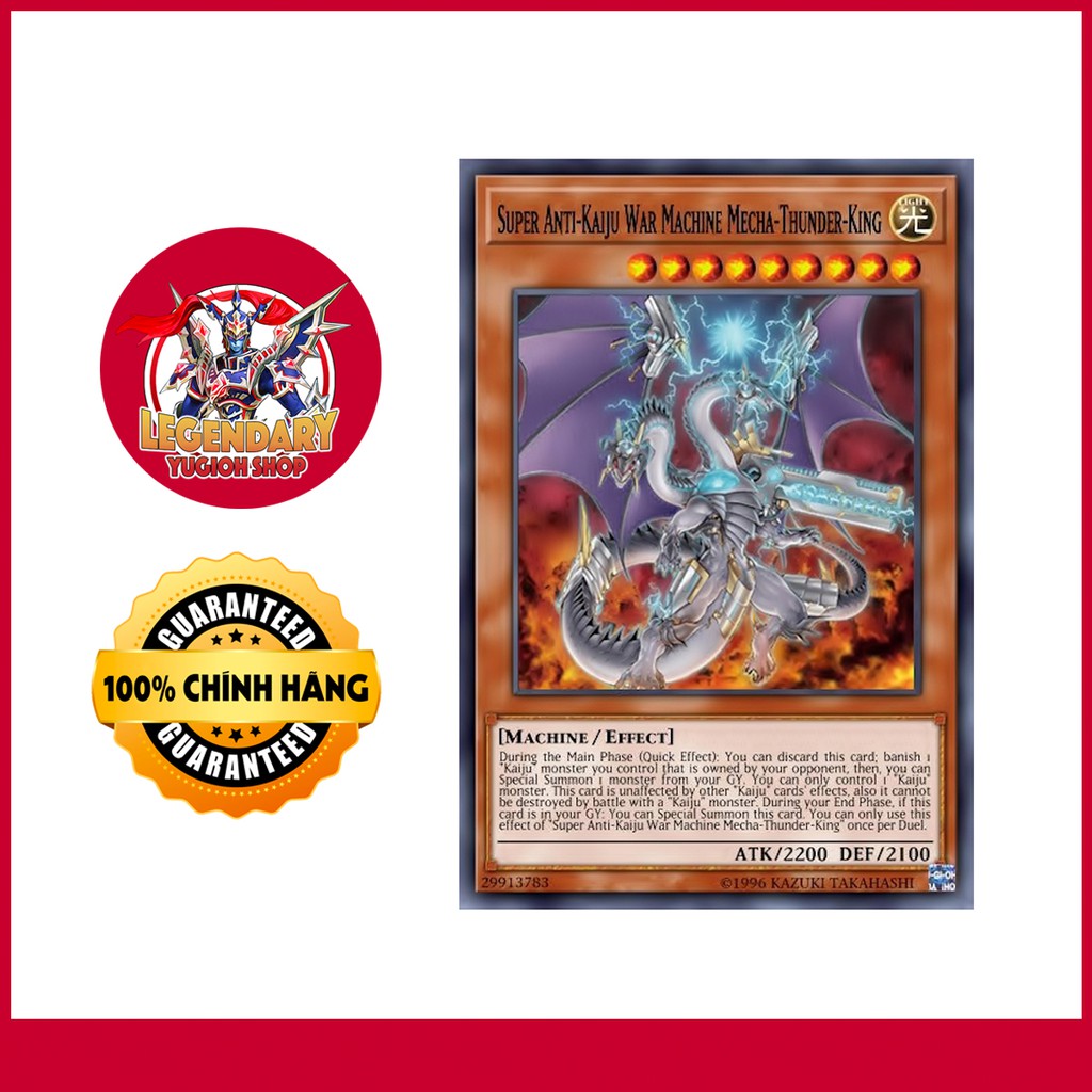 Original Yugioh Cards] Super Anti-Kaiju War Machine Mecha-Thunder-King |  Shopee Philippines
