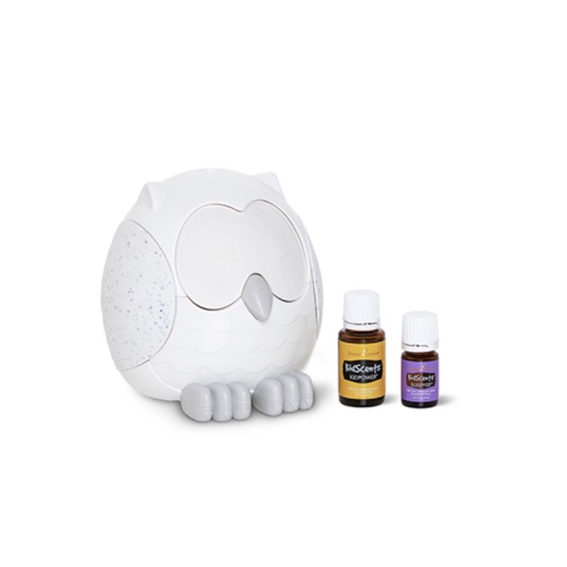 SNOWY THE OWL DIFFUSER w KidScents Sleepylze 5ml and KidScents KidPower